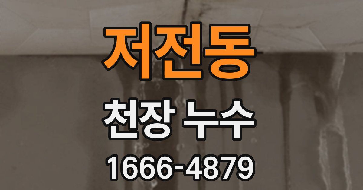 저전동 천장 누수