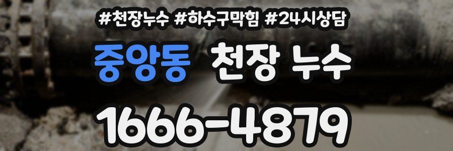 중앙동 천장 누수