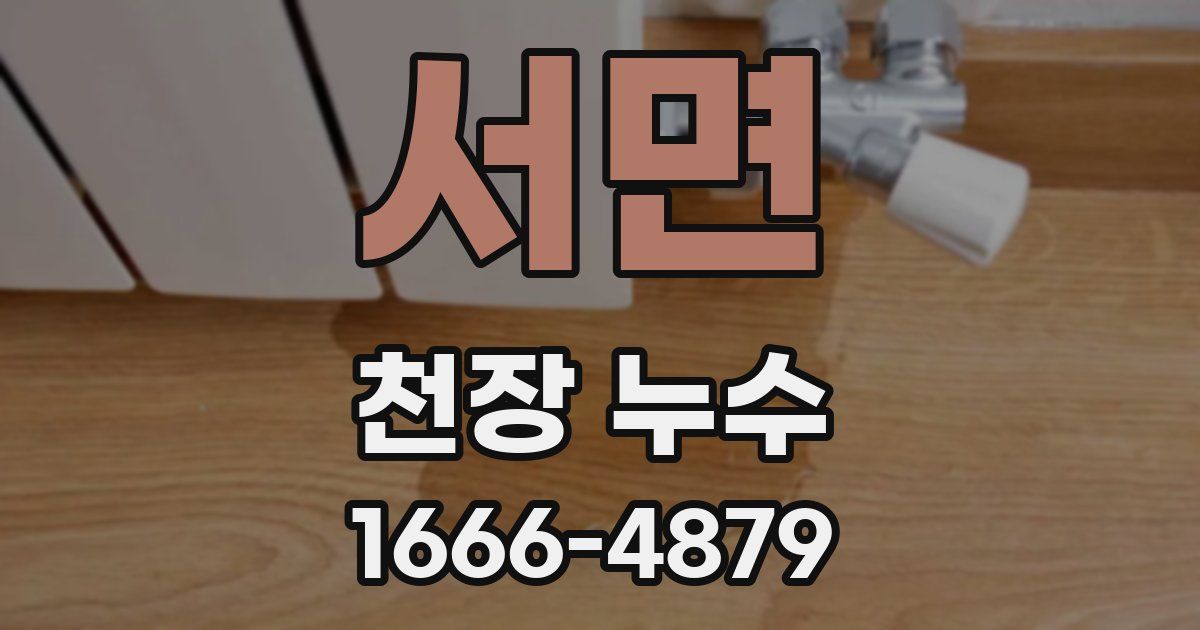 서면 천장 누수