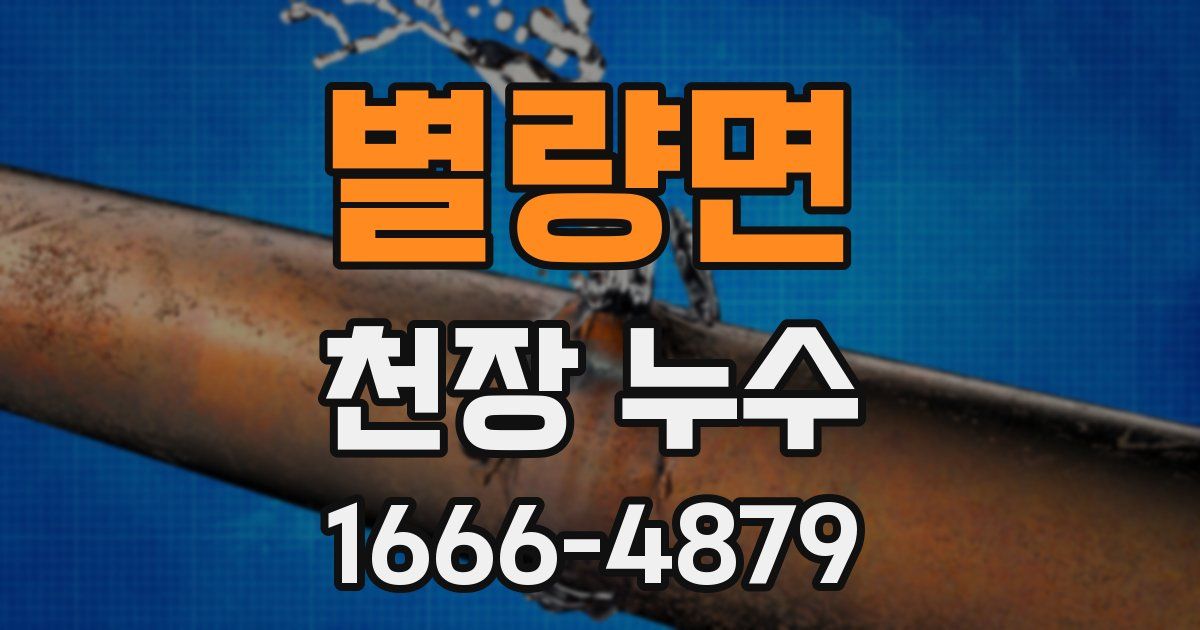 별량면 천장 누수