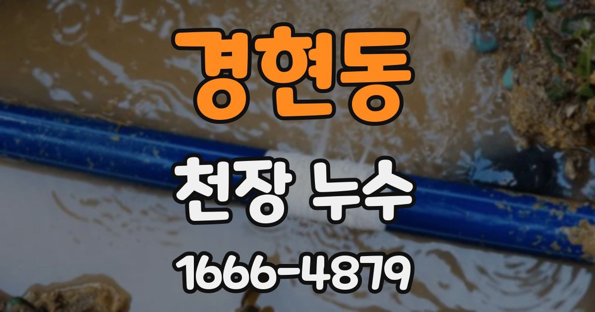경현동 천장 누수