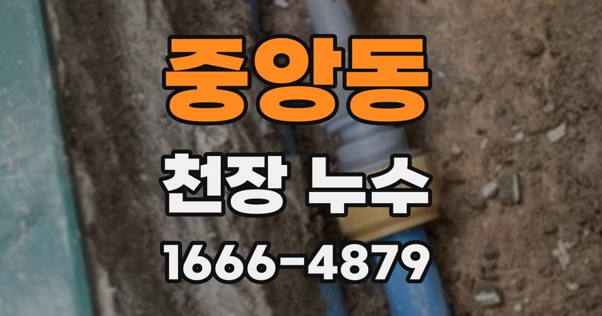 중앙동 천장 누수