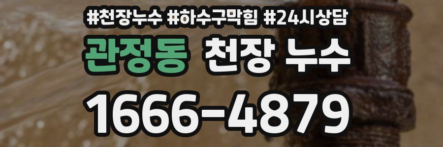 관정동 천장 누수