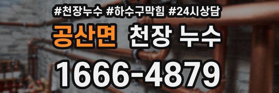 공산면 천장 누수