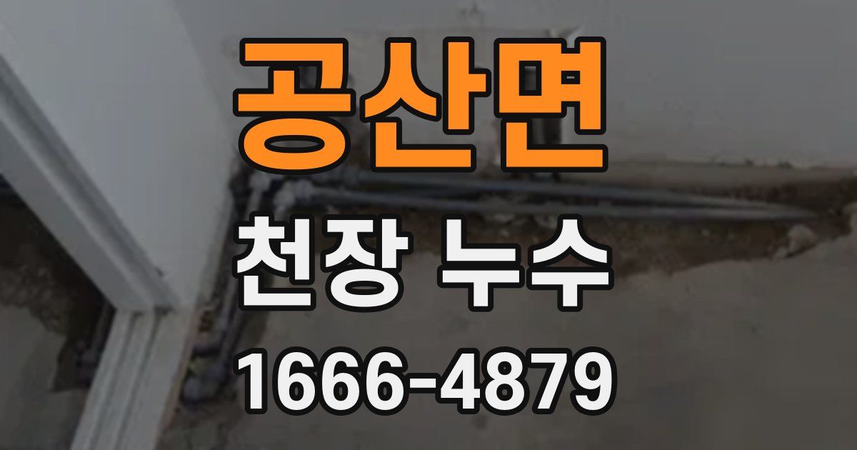 공산면 천장 누수