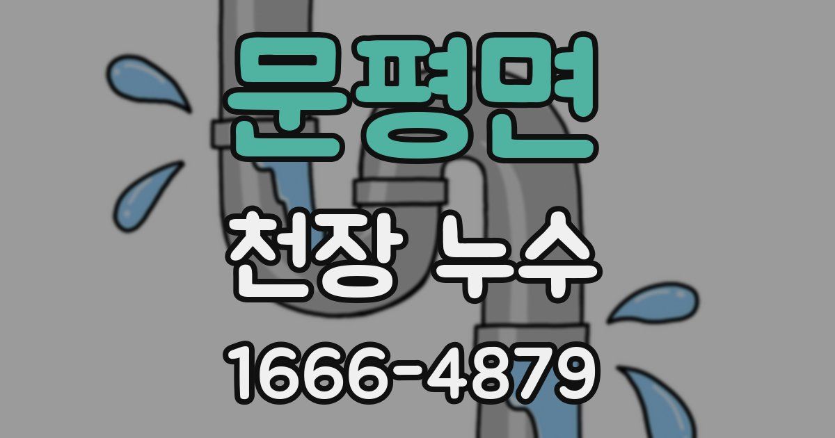 문평면 천장 누수