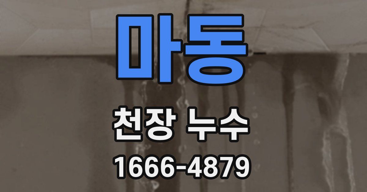 마동 천장 누수