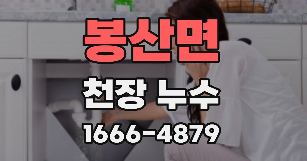 봉산면 천장 누수