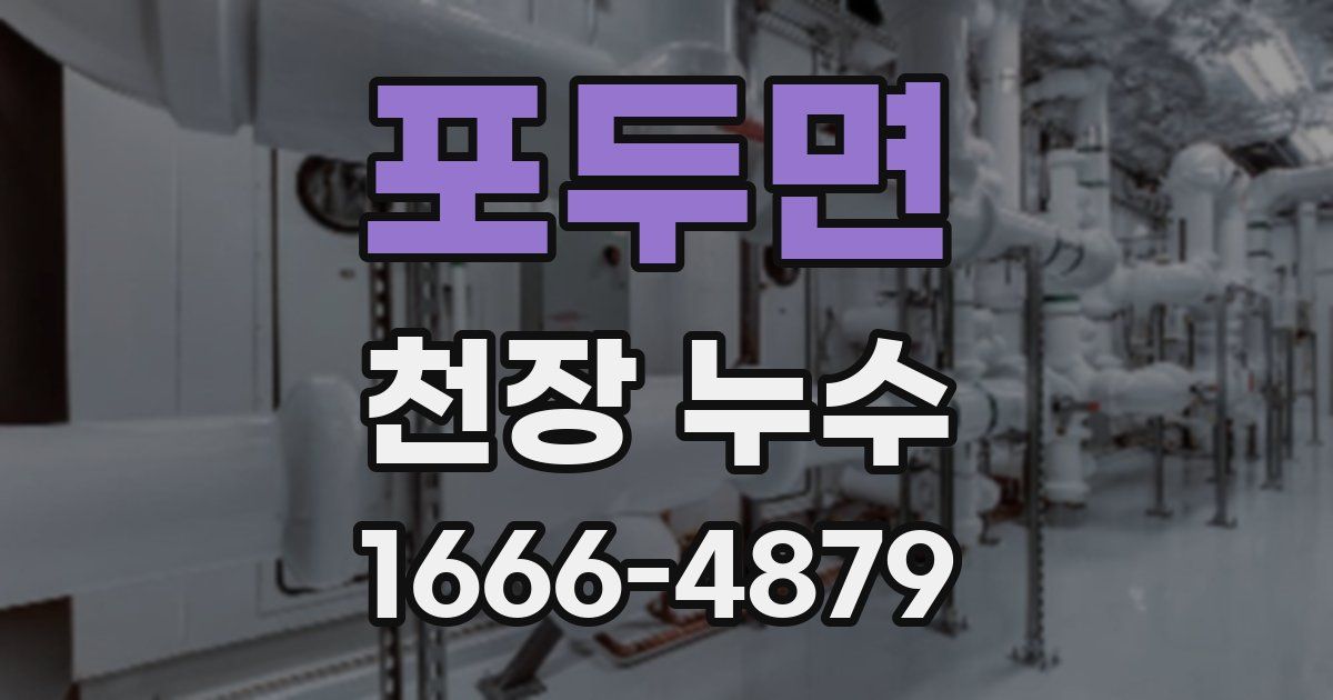 포두면 천장 누수