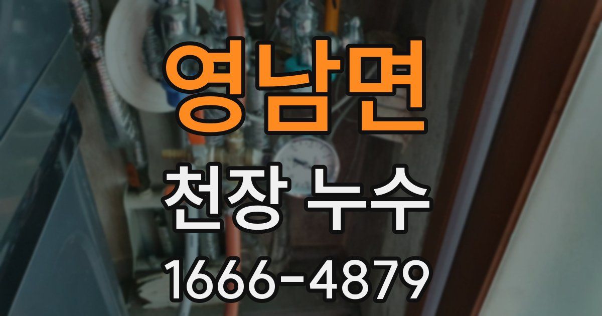 영남면 천장 누수