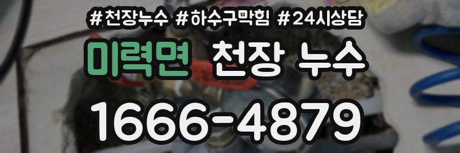 미력면 천장 누수