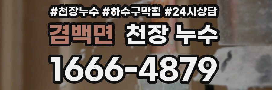 겸백면 천장 누수