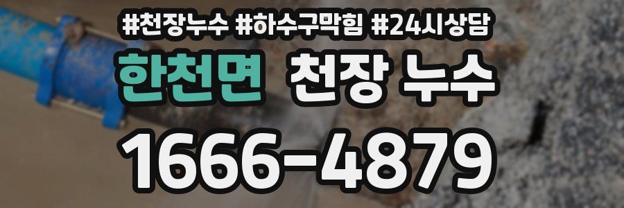 한천면 천장 누수