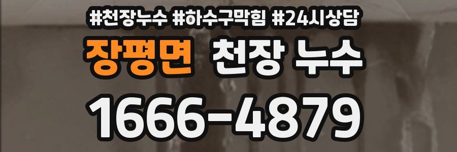 장평면 천장 누수