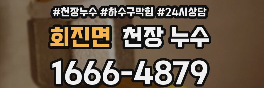 회진면 천장 누수