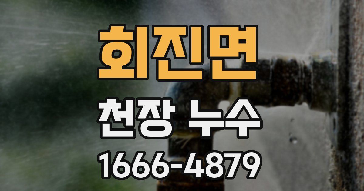 회진면 천장 누수
