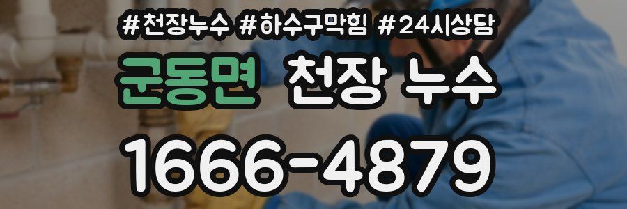 군동면 천장 누수