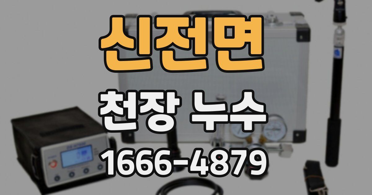 신전면 천장 누수