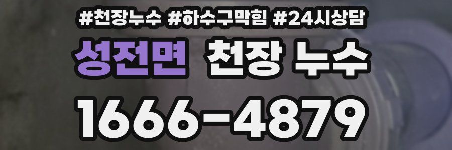 성전면 천장 누수