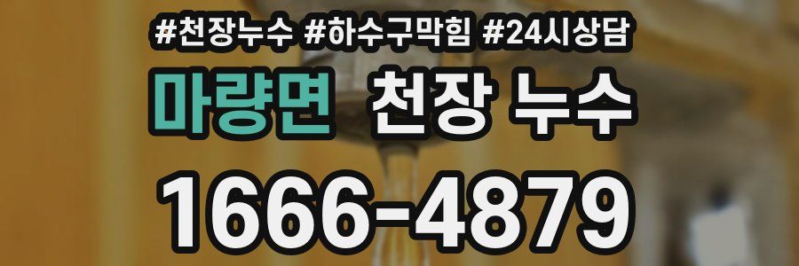 마량면 천장 누수