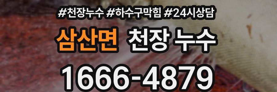 삼산면 천장 누수