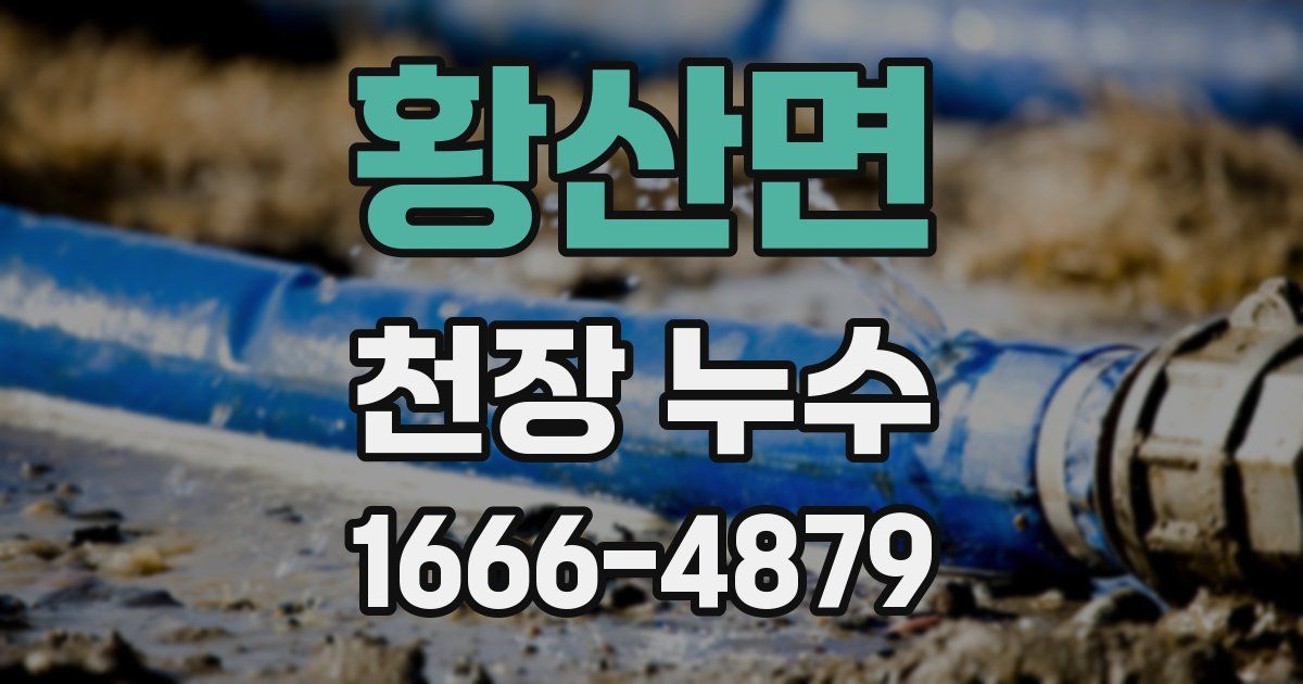 황산면 천장 누수
