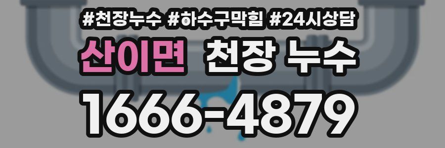 산이면 천장 누수