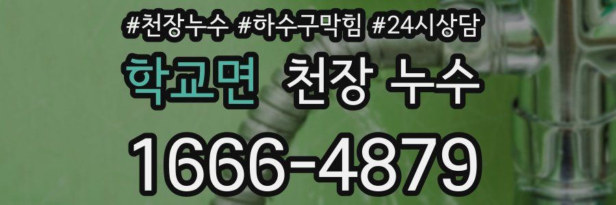 학교면 천장 누수