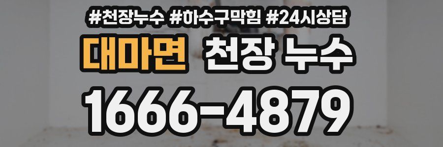 대마면 천장 누수