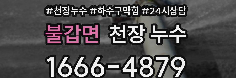 불갑면 천장 누수