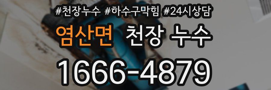 염산면 천장 누수