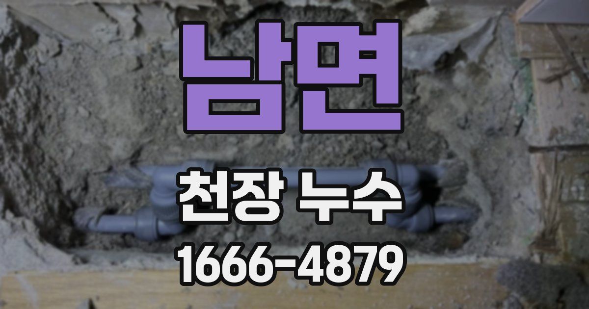 남면 천장 누수