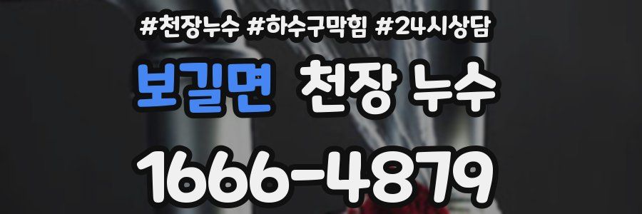 보길면 천장 누수