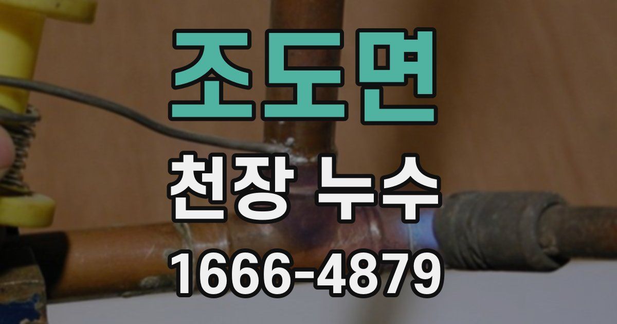 조도면 천장 누수