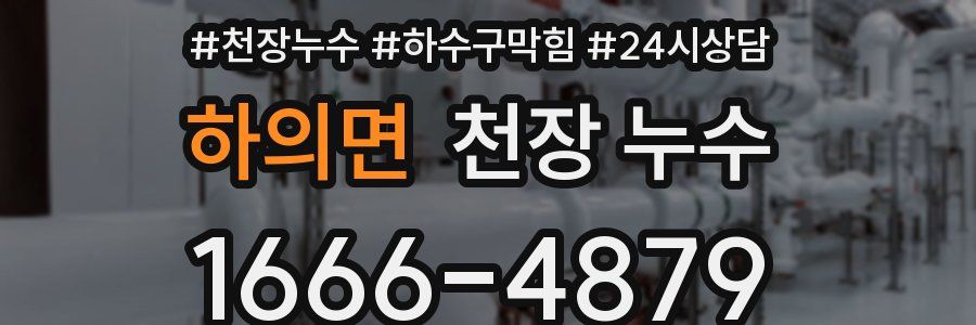 하의면 천장 누수