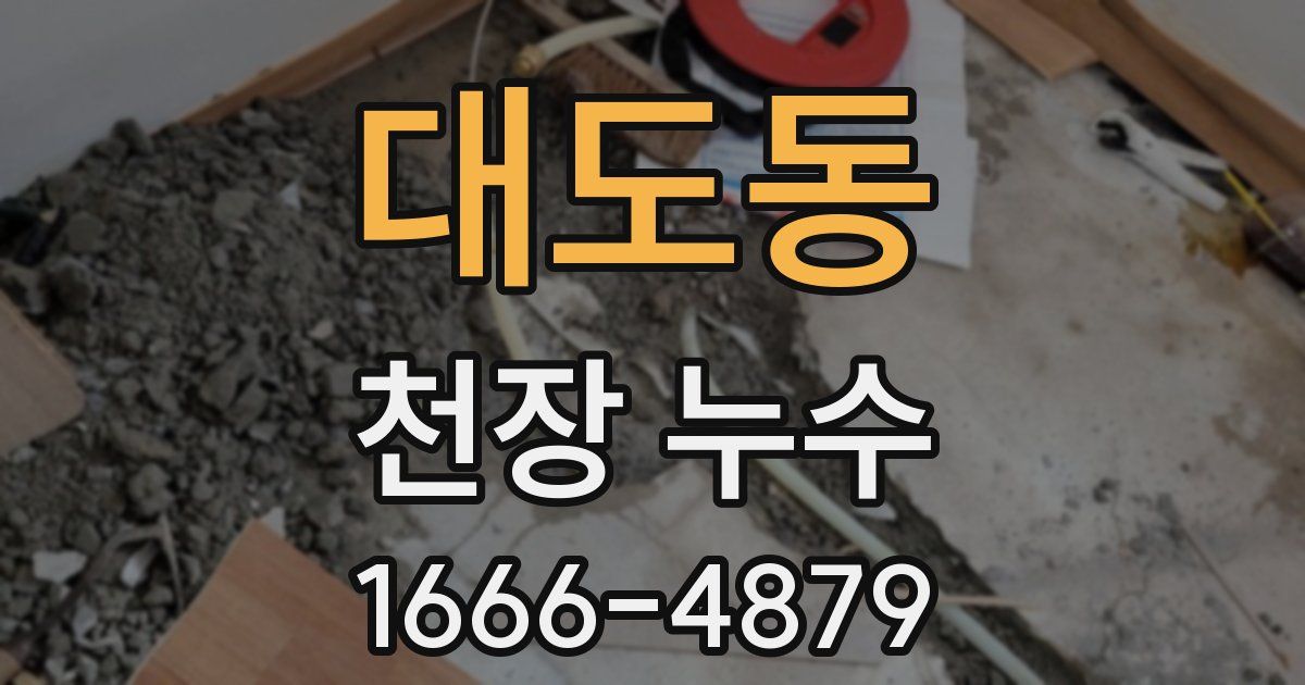 대도동 천장 누수