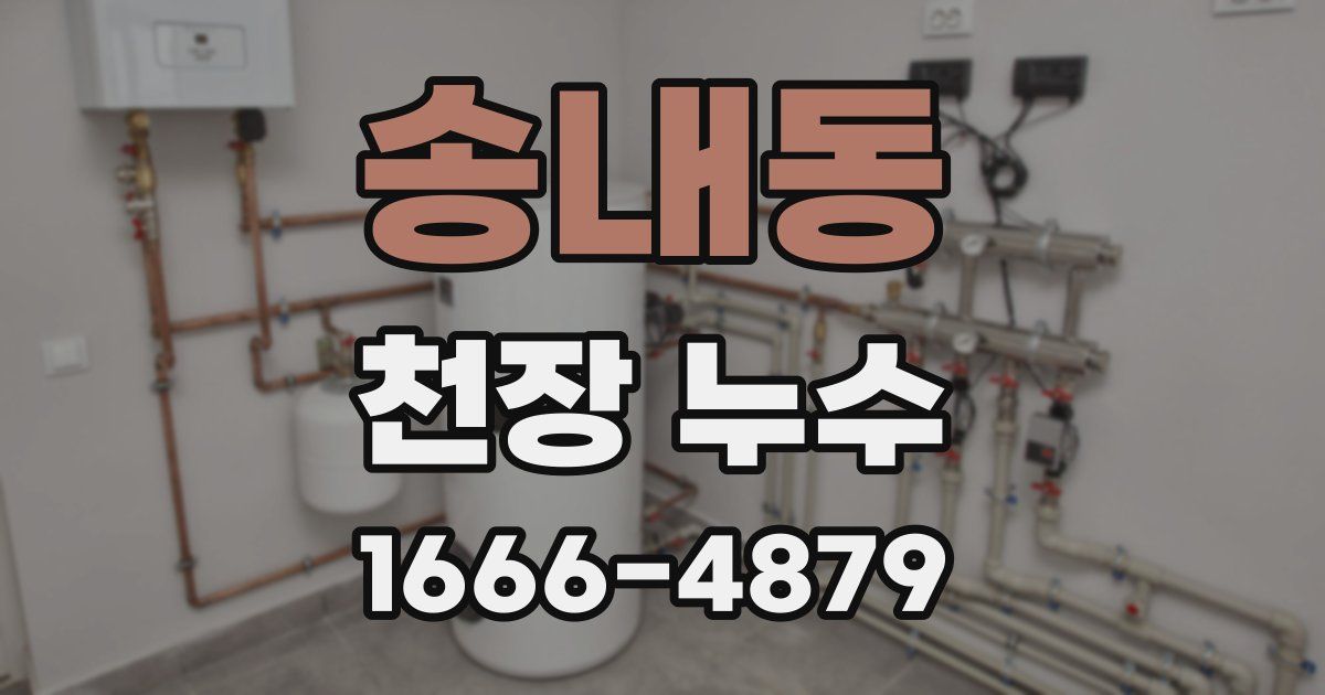 송내동 천장 누수