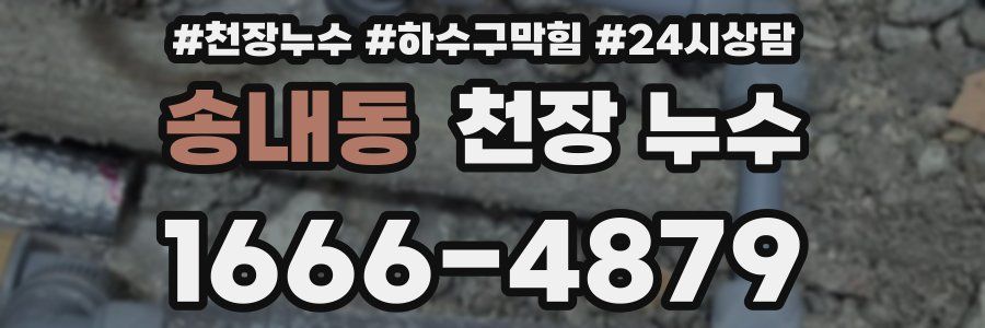 송내동 천장 누수