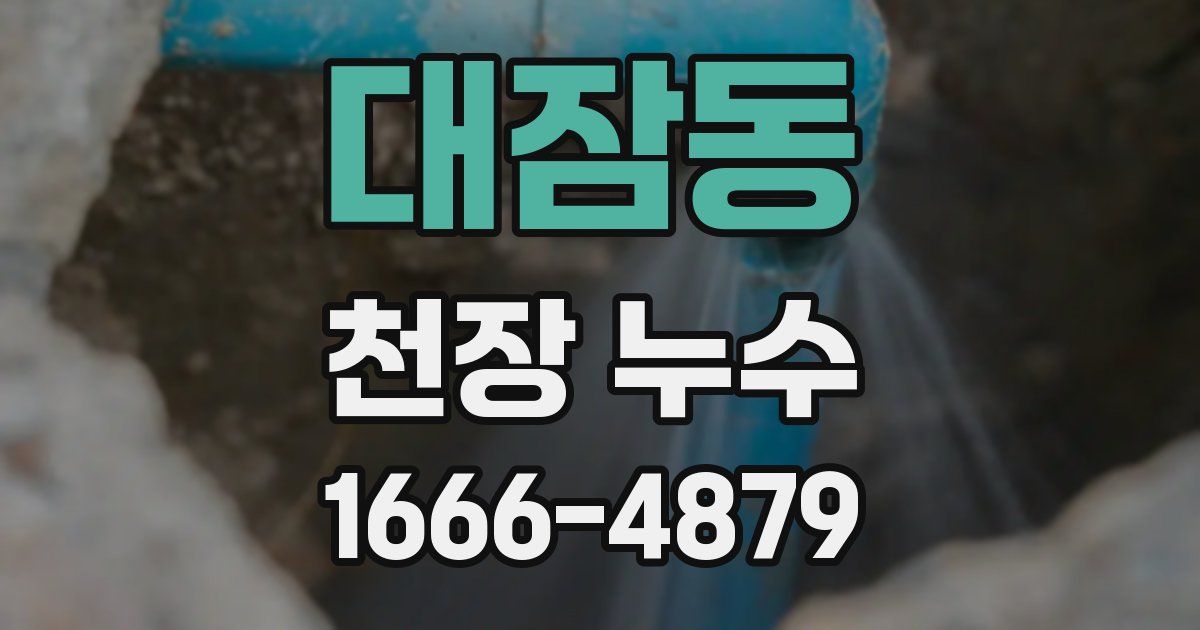 대잠동 천장 누수
