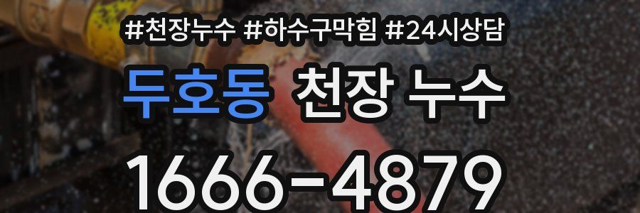 두호동 천장 누수