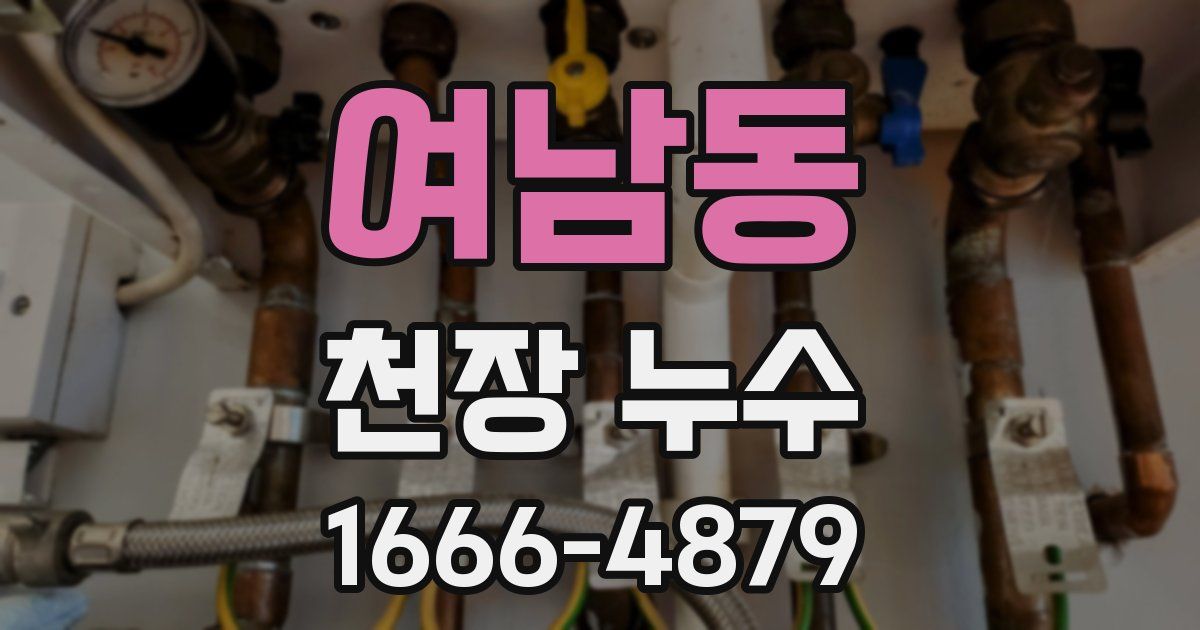 여남동 천장 누수