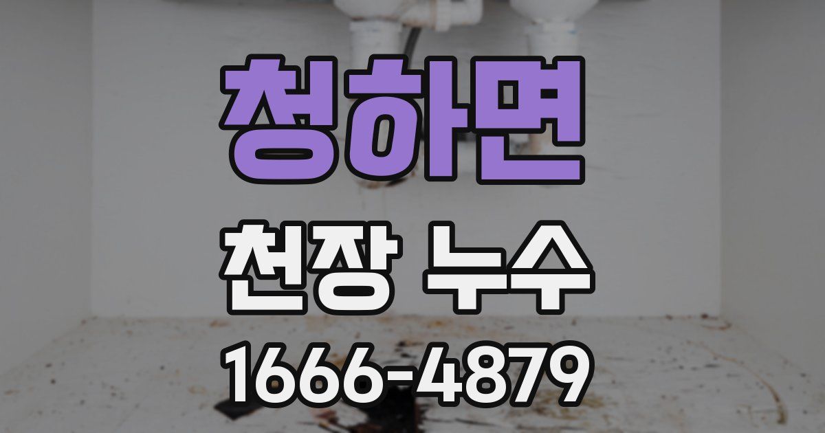 청하면 천장 누수