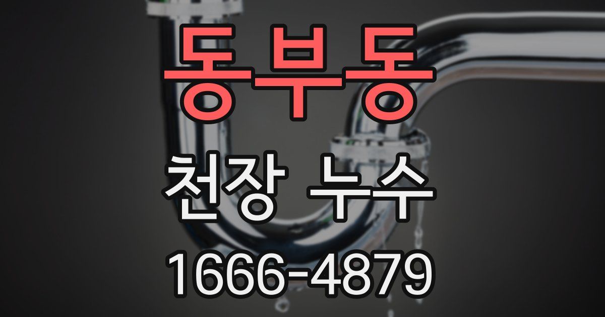 동부동 천장 누수