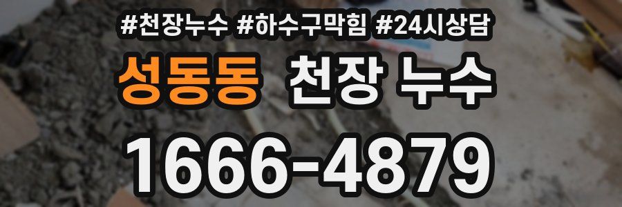 성동동 천장 누수