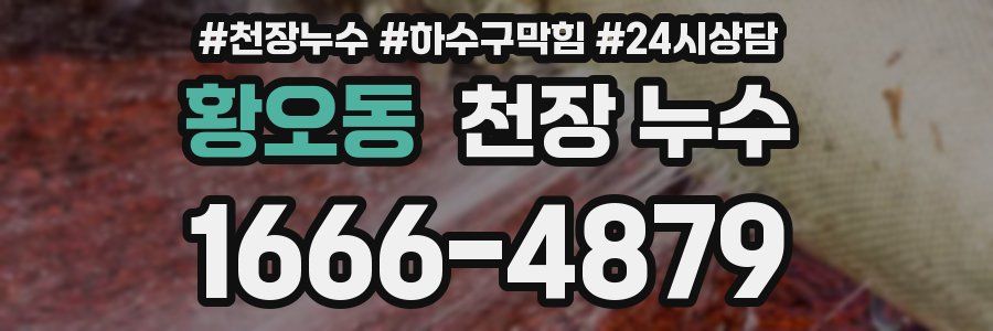 황오동 천장 누수