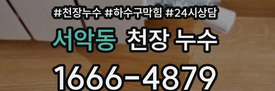 서악동 천장 누수