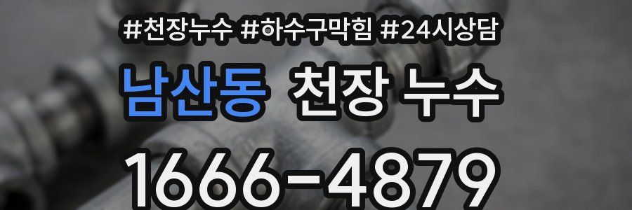 남산동 천장 누수