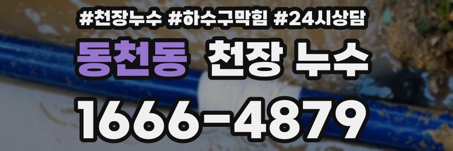 동천동 천장 누수