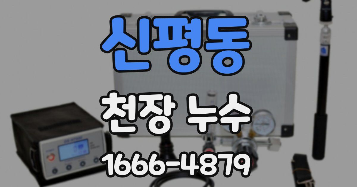 신평동 천장 누수