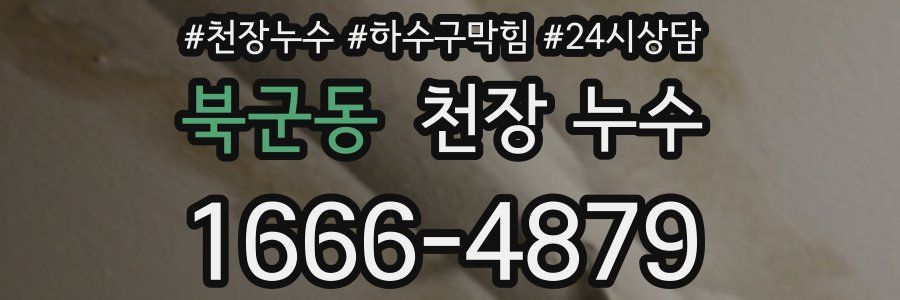 북군동 천장 누수